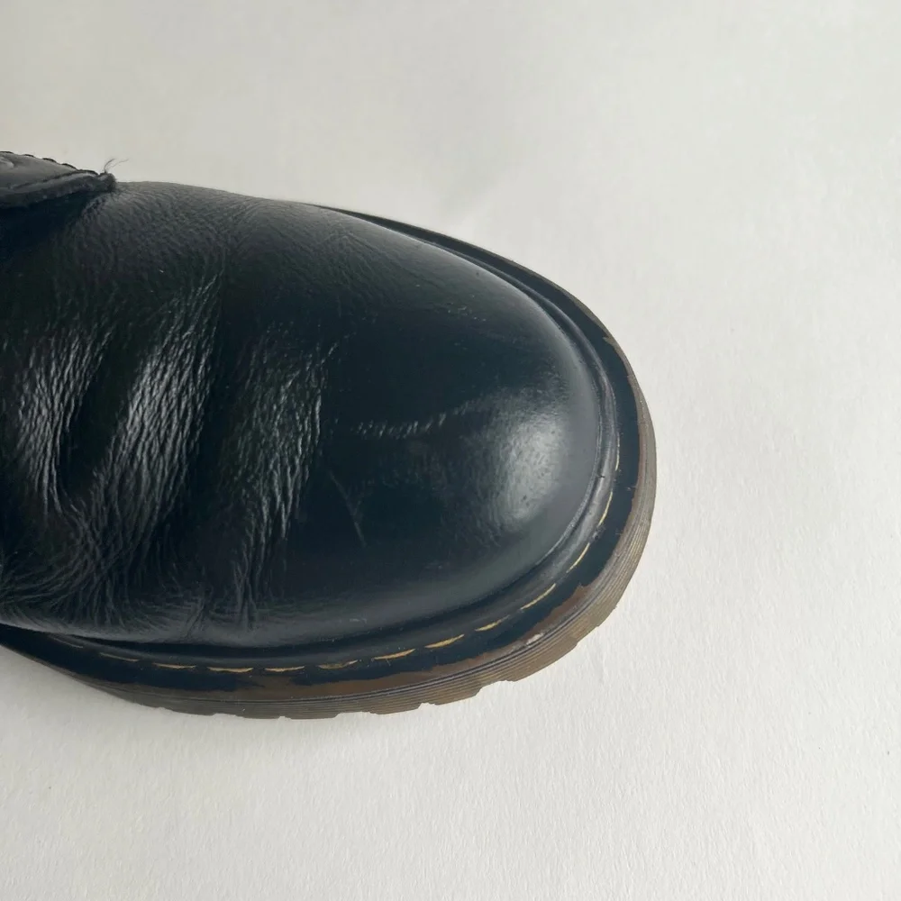 Men’s Dr. Martens Luana Black Leather Combat Boots size 9. - Picture 10 of 14